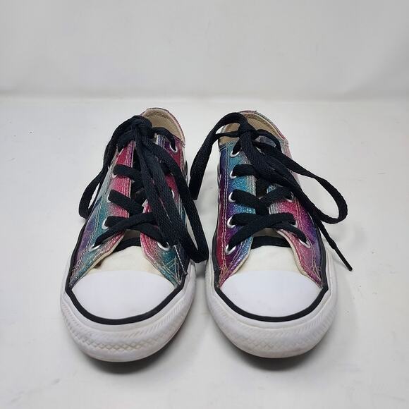 Converse Ombre Glitter Sneakers Size 1 - Picture 2 of 9